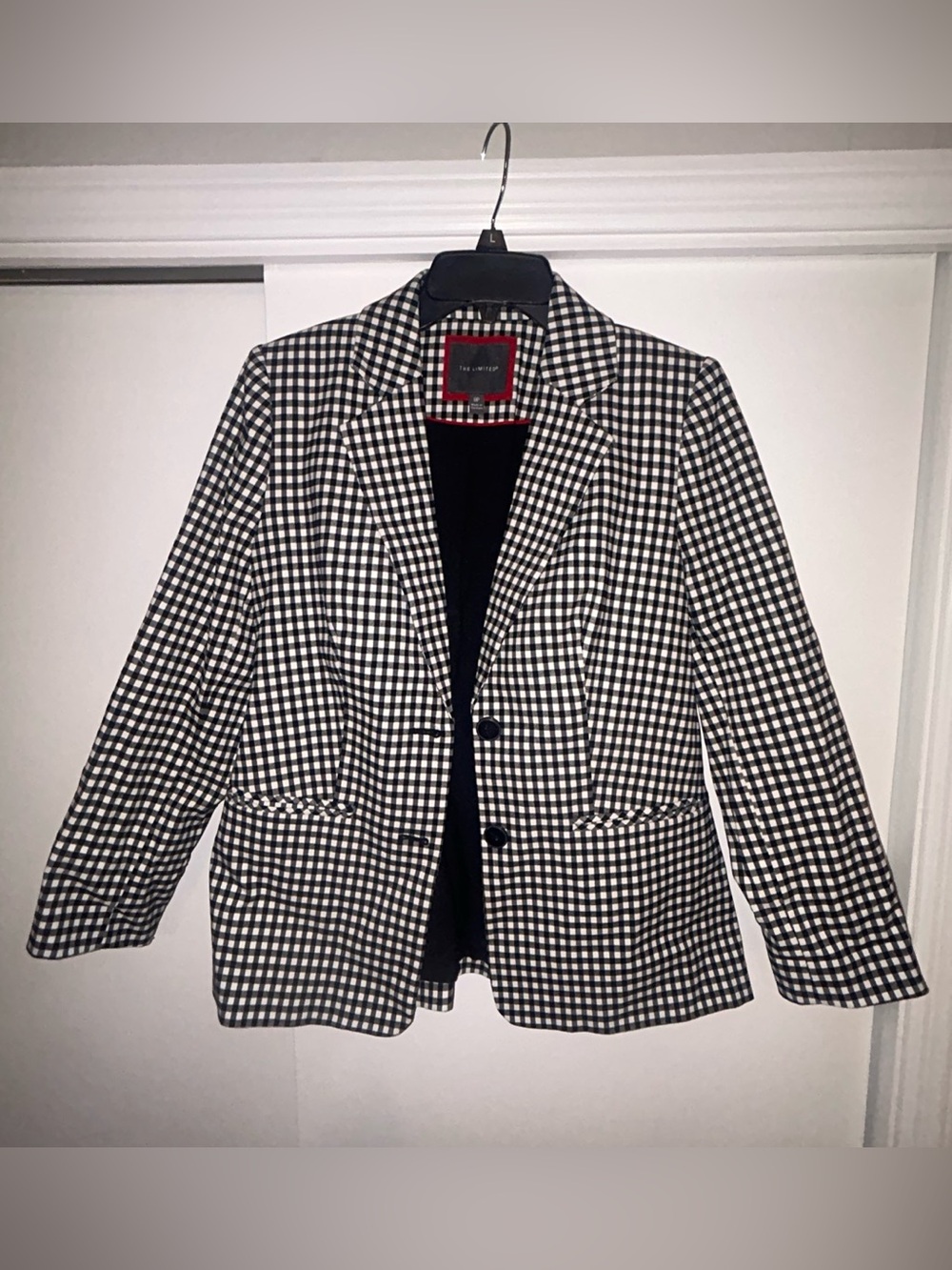The Limited Black & White Gingham Blazer